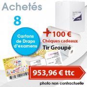 Draps d'examen 8 cartons, draps médicaux pas cher, offre spéciale drap d'examen 